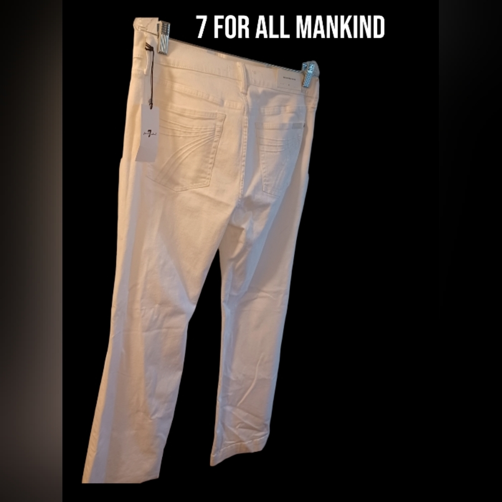 7 FOR All Mankind 32 Tailorless Dojo White Jean's